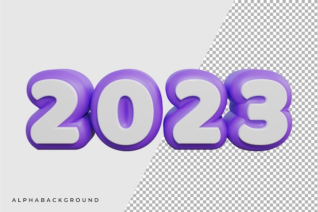 С Новым годом 2023 3D текстовый эффект