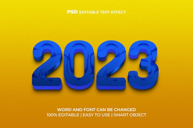 明けましておめでとうございます 2023 3D テキスト効果
