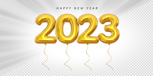 С новым годом 2023 номер воздушного шара
