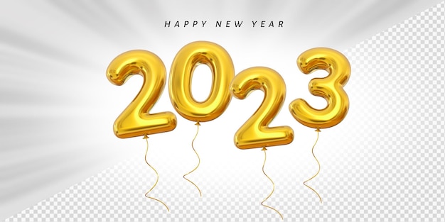 С новым годом 2023 номер воздушного шара