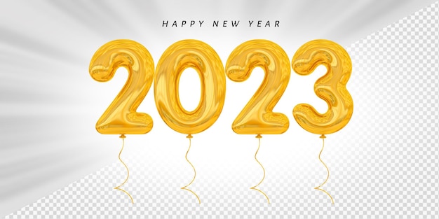 С новым годом 2023 номер воздушного шара