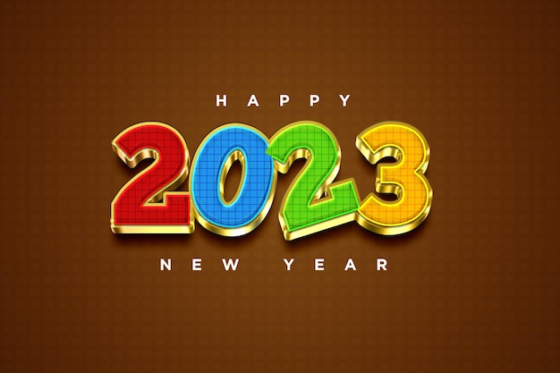 happy new year 2023 banner template illustration