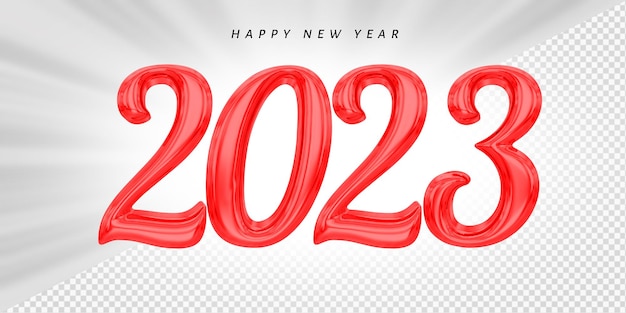 Happy new year 2023 number