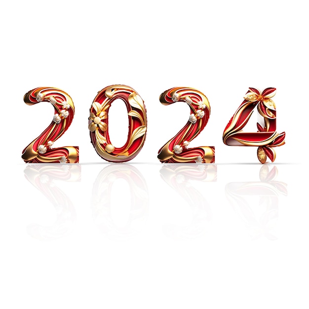 PSD happy new year 2024 design