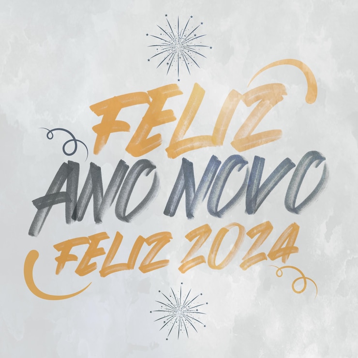 PSD happy new year 2024 feed template