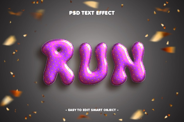 PSD happy new year 2024 text effect