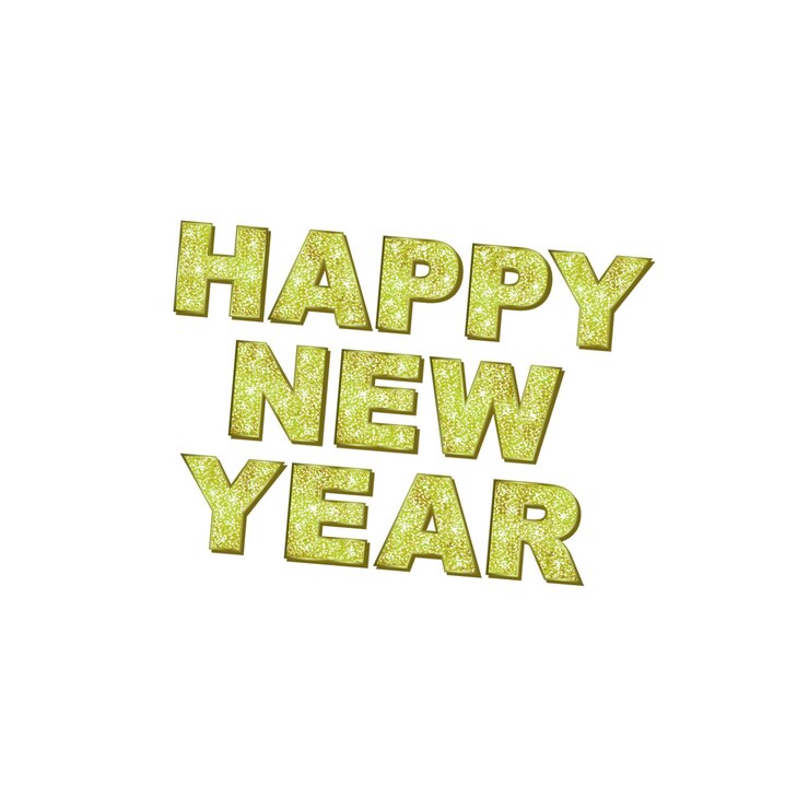 PSD happy new year 2025 isolated png photo with festive decorations fireworks and a celebration theme