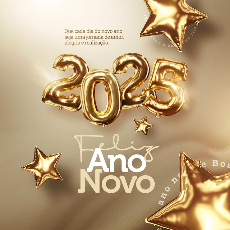 PSD happy new year 2025 social media template feliz ano novo e 2025