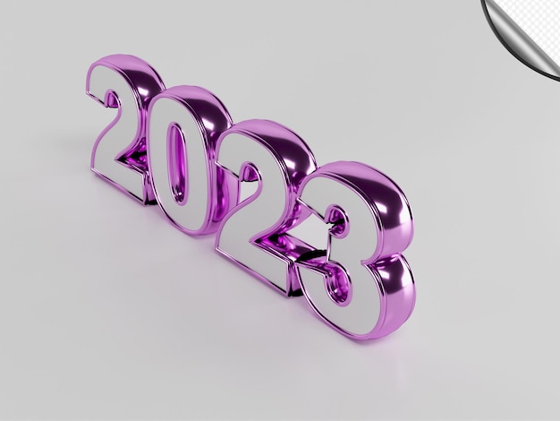 Happy new year 3d text transparent background