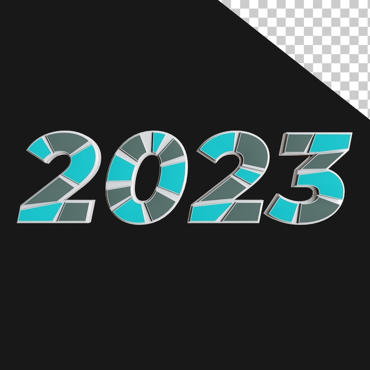 PSD happy new year abstract 2023