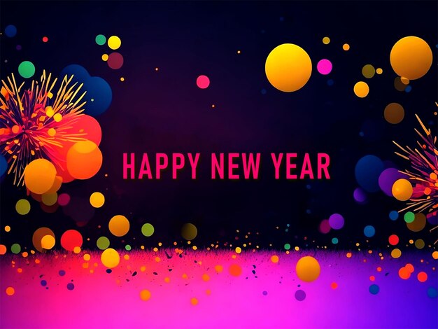 PSD happy new year background design