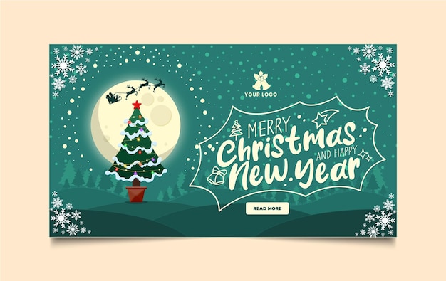 PSD happy new year banner design