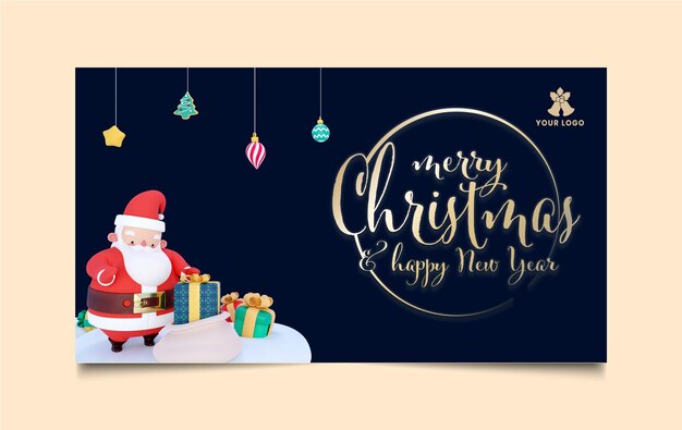 PSD happy new year banner design