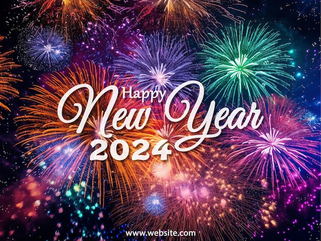 Poster per la celebrazione del buon anno