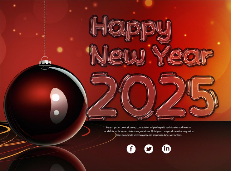 PSD happy new year editable psd banner social media template