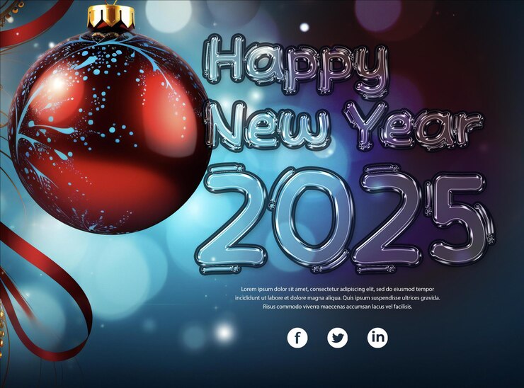 PSD happy new year editable psd banner social media template