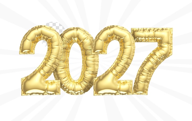 Buon anno oro 3d render