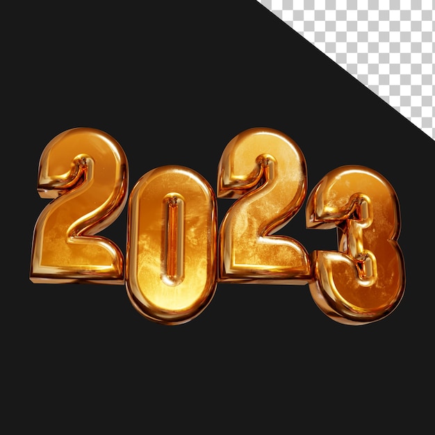 PSD happy new year golden 2023