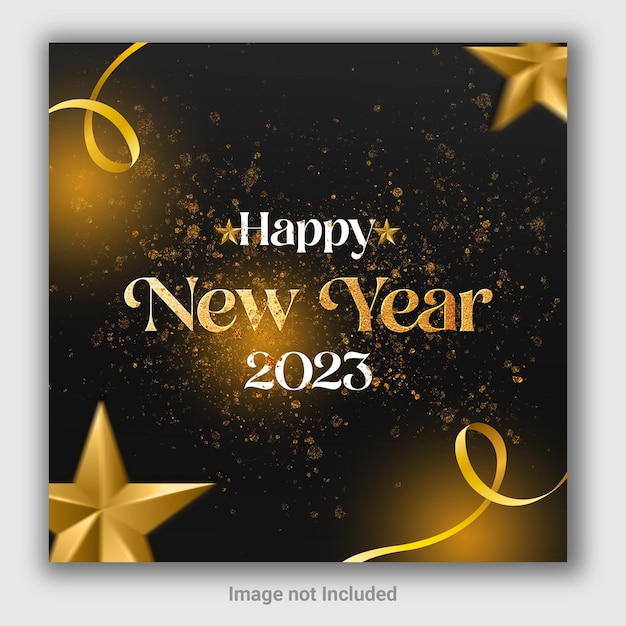 PSD happy new year instagram post , social media feliz ano novo, happy new year