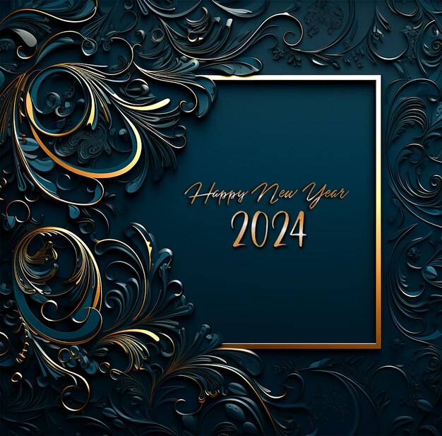 PSD happy new year social media post design template