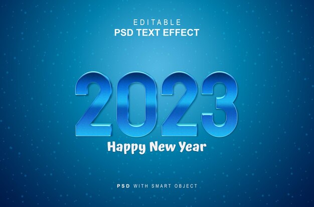 Happy New Year text effect