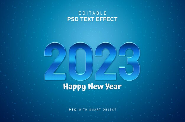 Happy new year text effect