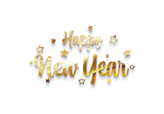 PSD happy new year wishes text effect mockup