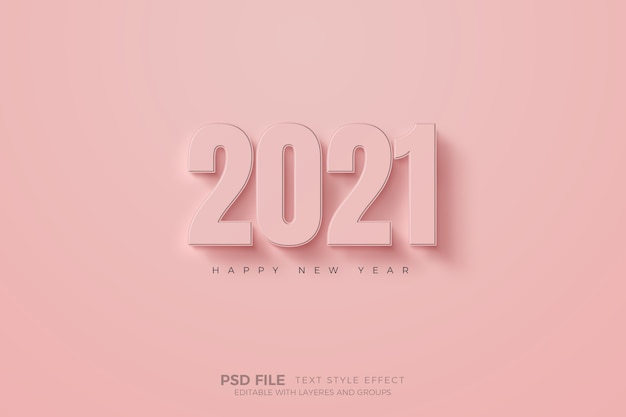 Happy new year with red numbers template