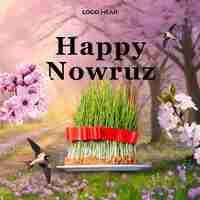 PSD happy nowruz holiday psd post