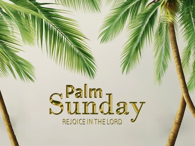 PSD happy palm sunday our king has come christianity concept