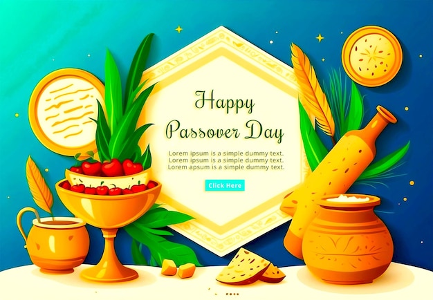 Happy Passover Day Vector perfect for office company school social media advertising PSD