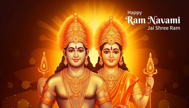 Buon ram navami sullo sfondo