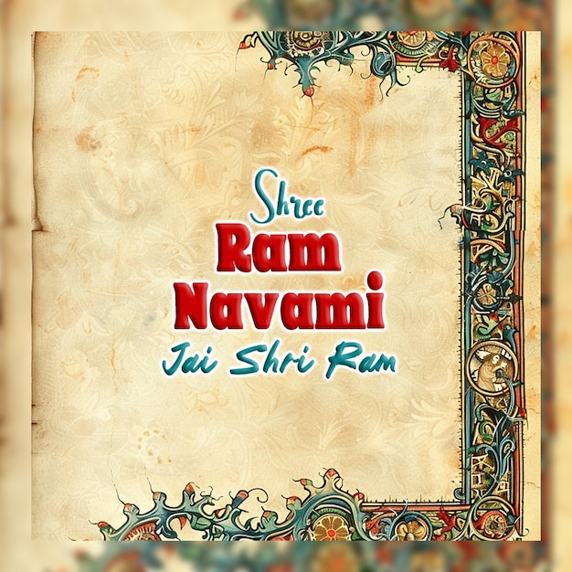 PSD felice ram navami, festa culturale indù, desidera una carta di celebrazione isolata su uno sfondo trasparente
