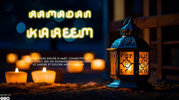 Happy ramadhan latern night