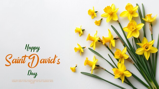 PSD happy saint davids day background