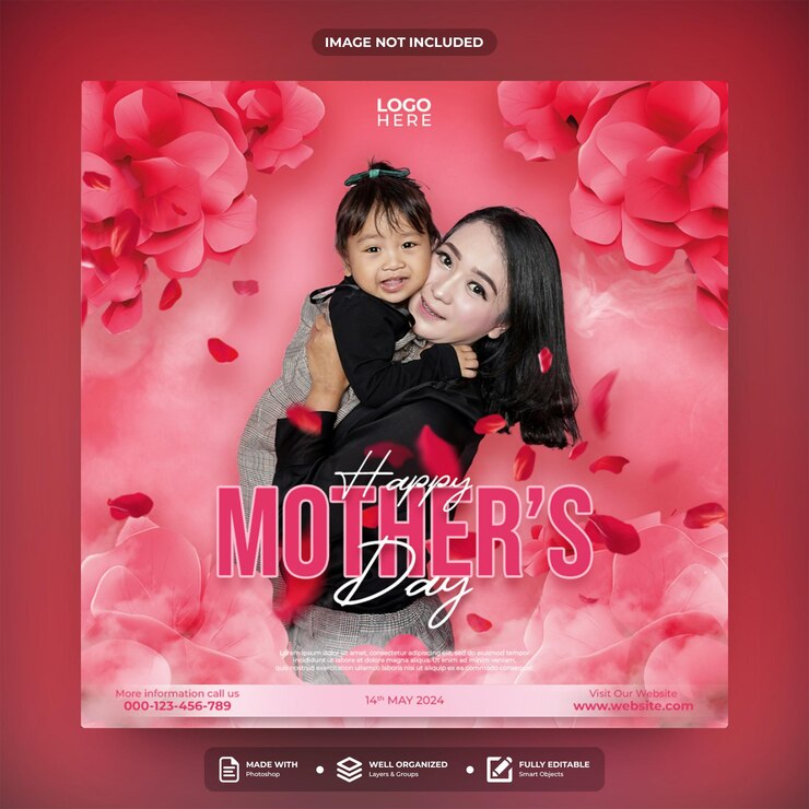 happy social media post template design