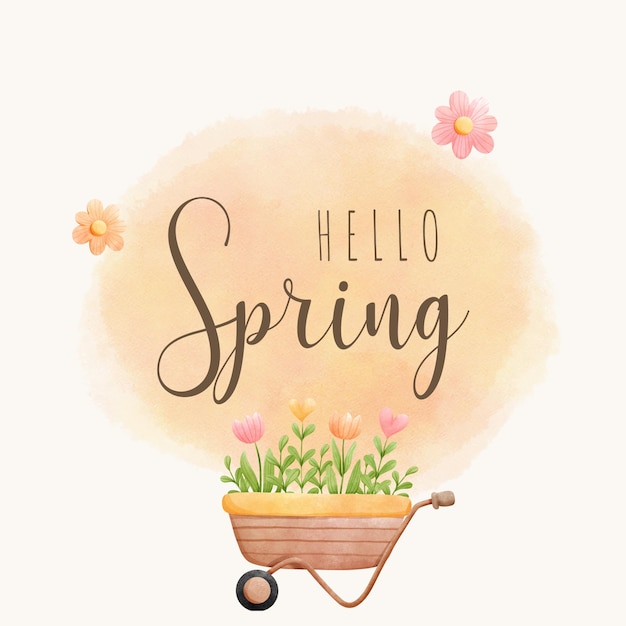 PSD happy spring spring sale template spring banner