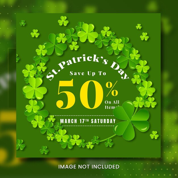 happy st patricks day banner