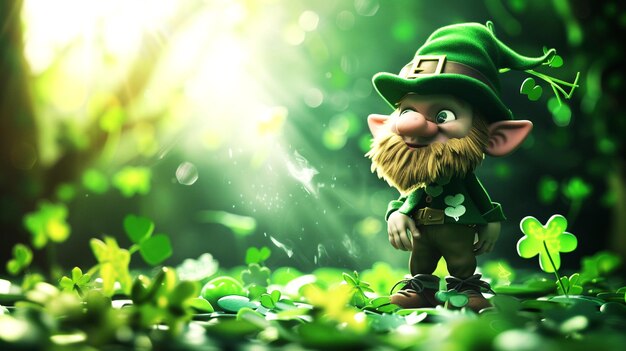 PSD happy st patricks day poster template