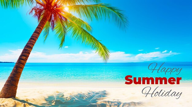 PSD happy summer template post sui social media