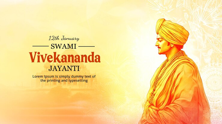 PSD happy swami vivekananda jayanti national youth day poster