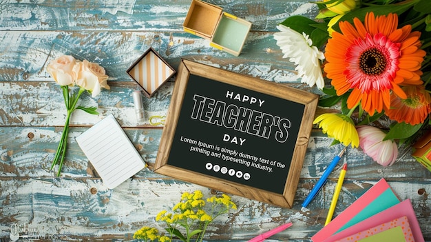 PSD happy teachers day background and social media post