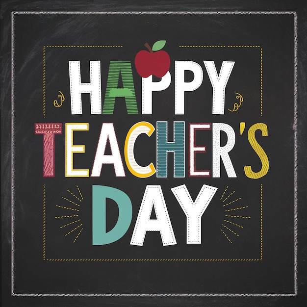 PSD happy teachers day creative and beautiful social media design for happy teachers day