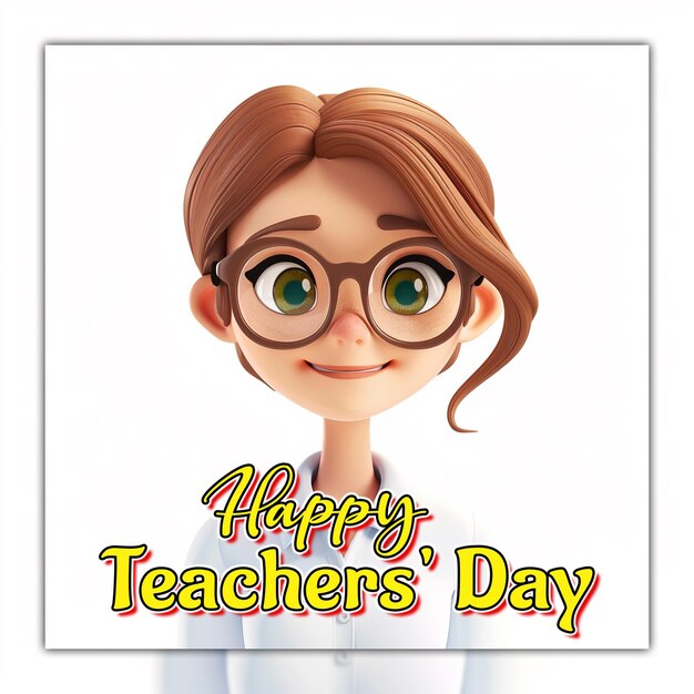 PSD happy teachers day world teachers day students celebration background for social media post