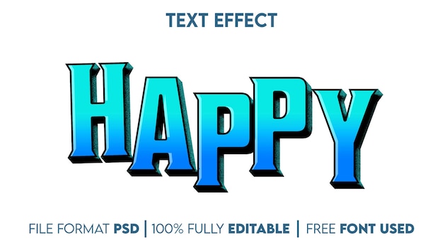 Happy Text-effect