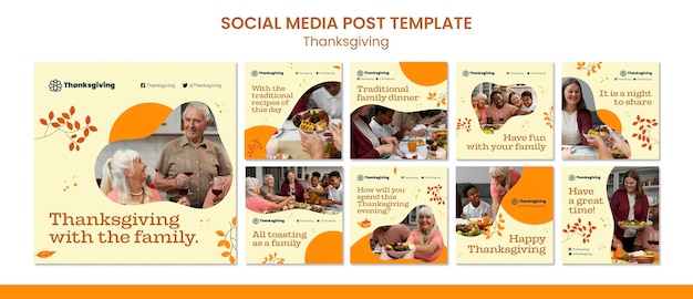 Happy thanksgiving day ig posts collection