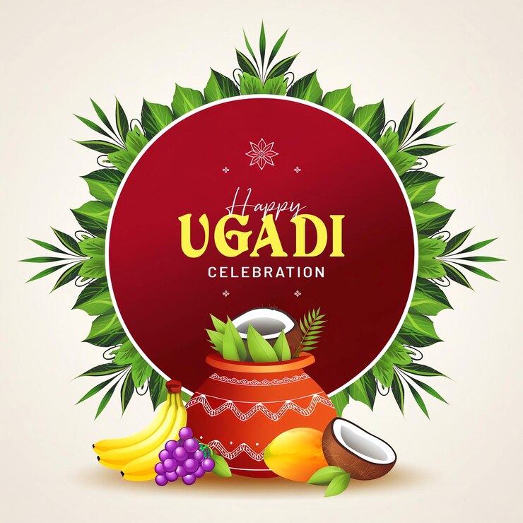 PSD happy ugadi banner design