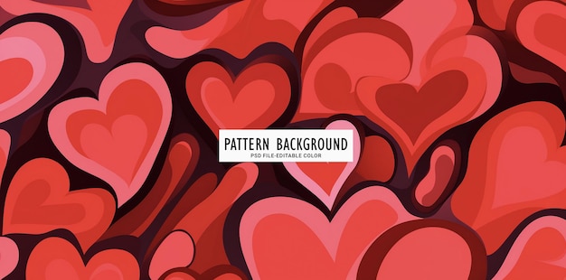 happy valentine day pattern background