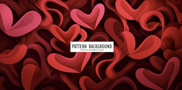 PSD happy valentine day pattern background