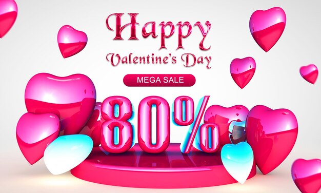 Happy valentine's day_mega sale_discount 80